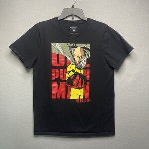One Punch Man Superhero Graphic Black T-Shirt By VIZ Media L Manga Anime Tee
